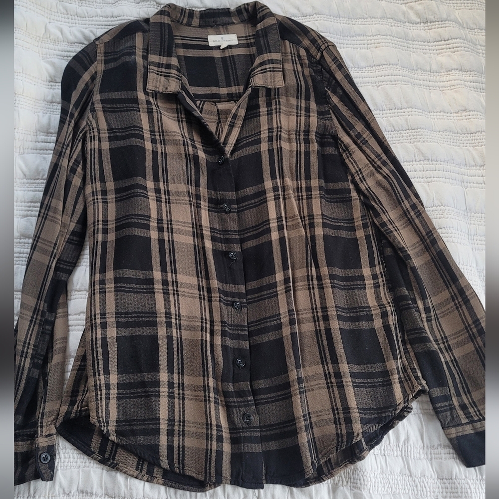 Thread and Supply Drygoods flannel long sleeve collared shirt
